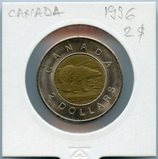 1996 CANADA - 2 dollars - die crack error / erreur