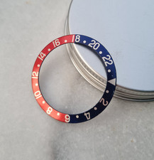 Vintage Rolex GMT-Master 1675/16750 bezel insert - "Flat 8" - Blue Back  - 80's