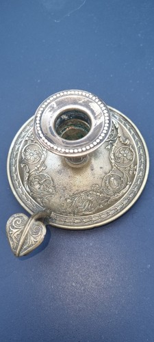 Bougeoir main bronze epoque - main,