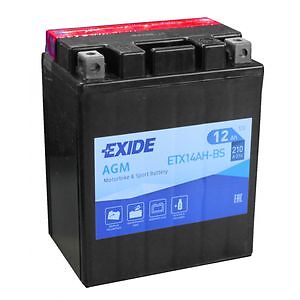 Batterie moto etx14ah exide - etx14ah-bs,