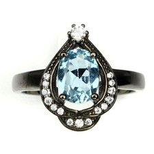 925 Bague en Argent Ovale