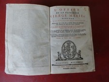 BREVIAIRE des PENITENTS:  L'OFFICE de la Glorieuse VIERGE MARIE  PIGNEROL  1778