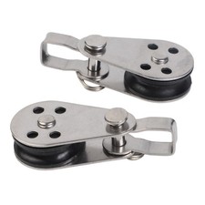 10 poulies en acier inoxydable