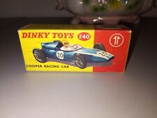 Dinky toys 240 Boite d'origine Cooper Racing Car Made in England Meccano