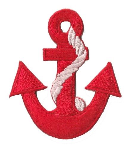 écusson patche ancre - ancre, marine