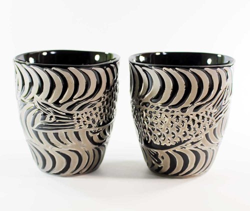 Arita ware carpe poisson - arita,