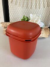 325⚜️ Ancien Seau à Glace, Bac à Glaçons Tupperware Orange Made In France