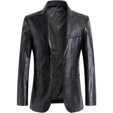 Authentique Homme Blazer Cuir