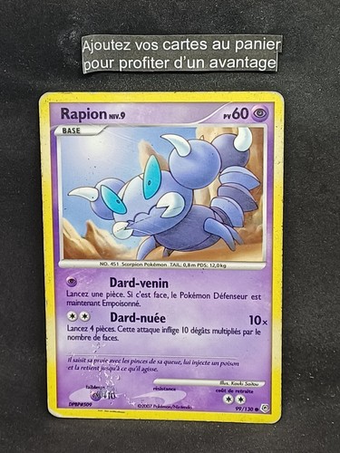 Carte pokémon rapion 130 - carte,