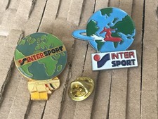 pins INTERSPORT. marque articles sport 1970 Berne SUISSE