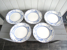 Lot de 8 assiettes plates Delft RIDGWAYS