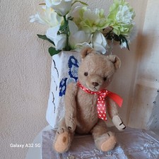 ours ancien steiff PAULIN 38CM YEUX EN VERRE, GRIFFES NOIRES, Il GROGNE, 