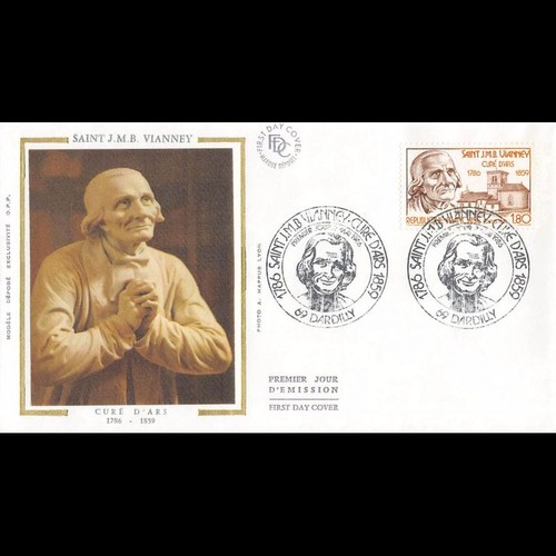Fdc soie saint jean marie - fdc,