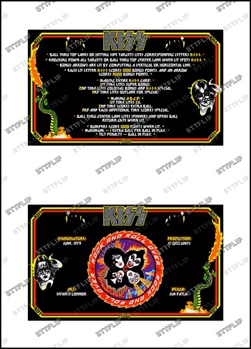 Bally kiss 1979 cartes - kiss,