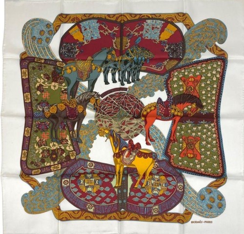 écharpe hermes carre - 90, art