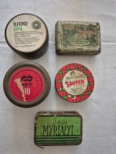 Lot 5 Boîtes Métalliques Anciennes
