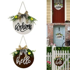 Panneau de bienvenue rustique