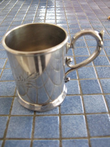 Gobelet argent plaqué 3x - gobelet,