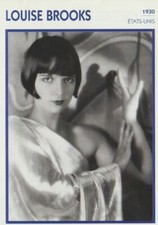 LOUISE BROOKS  (fiche 13 x 17,7 cm) - collection : "PORTRAIT DE STARS"