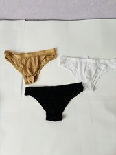 lot 3 tangas sexy en maille légère micro fibre taille S