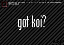 (2) Got Koi Autocollant Décalque Nishikigoi Japonais Carpe