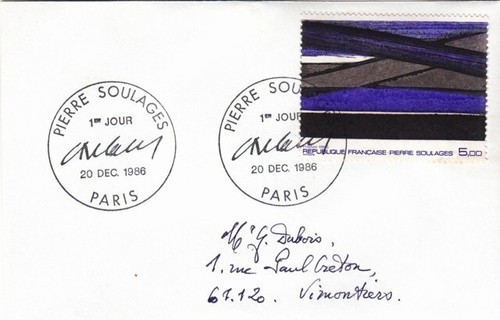 Cachet 1er jour pierre - cachet,