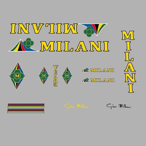 Milani bicycle set décals - set,