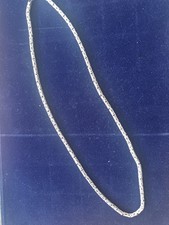 TRES BEAU COLLIER  CHAÎNE  EN ARGENT MASSIF 925 MAILLE ART ETHNIQUE  TANK