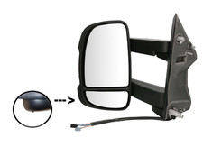 Rétroviseur extérieur à électrique GAUCHE pour PEUGEOT BOXER 06- sonde temp LONG