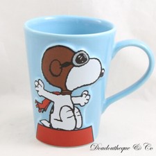 Mug en relief Snoopy PEANUTS It's hero time ! aviateur bleu tasse 3D 11 cm (MO)