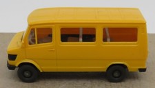 MICRO WIKING HO 1/87 MB MERCEDES  207 D VAN JAUNE MINIBUS FOURGON VITRE 280/282