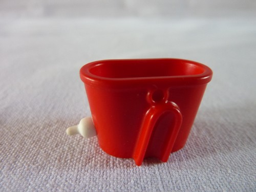 Playmobil abreuvoir rouge - abreuvoir,