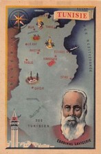 Tunisie - Carte géographique de la Tunisie - Cardinal Lavigerie - Ed. Moullot