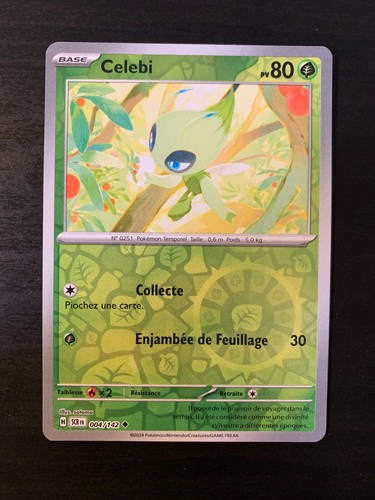 Carte pokémon reverse - pokémon, celebi