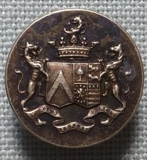 Bouton de livrée -Famille Brossin de Méré+ autre -diamètre 19 mm