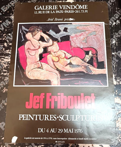 Affiche exposition peintre jef - affiche,