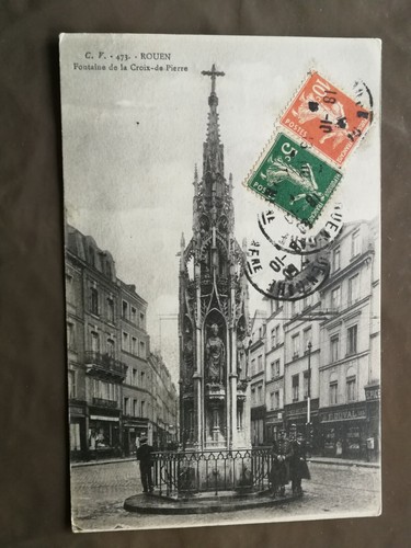 Cpa rouen fontaine de - -, 76