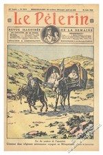 1928 Religieuses missionnaires en Mésopotamie Palestine mulet