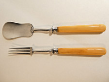 2 couverts à mignardise ou foie gras en argent massif Minerve