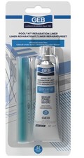Kit réparation piscine liner jeux bouée colle + 2 pièce liner 10 x 20 cm pool GE