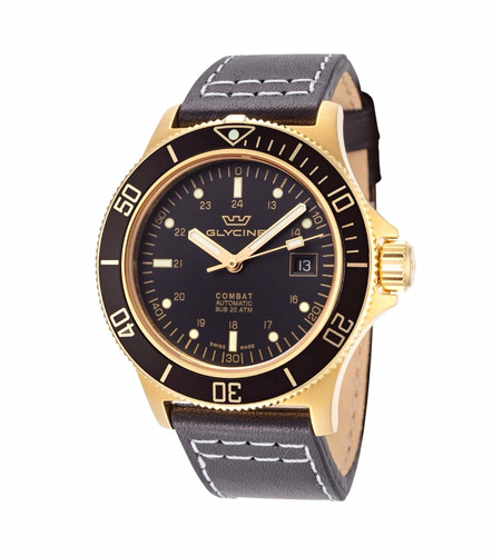 Glycine combat sub 42mm - 42mm, black