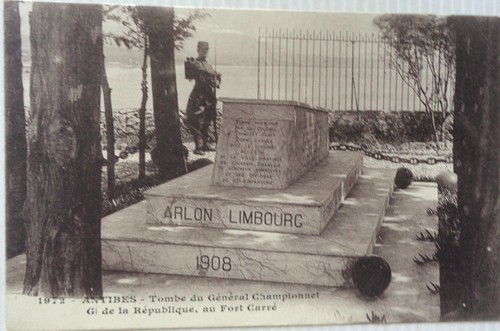 Antibes cpa tombe du - antibes,