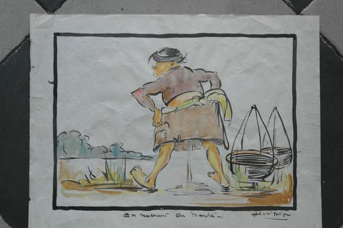 Technique mixte sur papier - mixte,