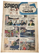 ANCIENNE REVUE SPIROU VINTAGE BANDE DESSINÉE LIVRE PAS LUCKY LUKE ASTÉRIX 1955