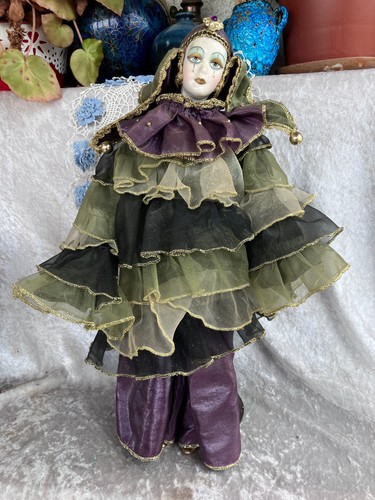Poupée pierrot vénitien - pierrot,