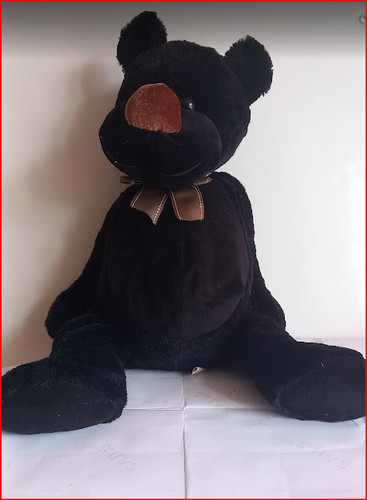 Peluche ours noir géant - noir,