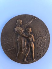 MEDAILLE BRONZE 68mm RENÉ