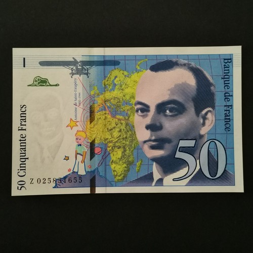 Billet francs saint exupery - 50,