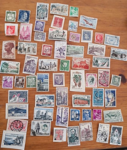 Lot timbres monde entier - lot,