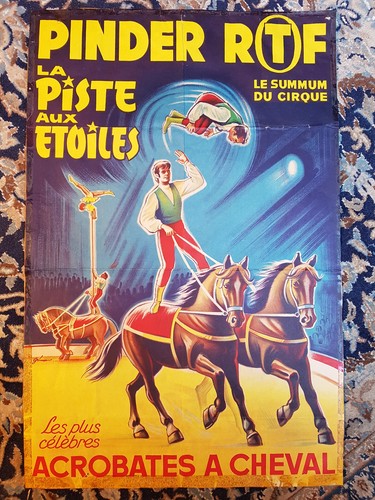 Affiche cirque litho 1968 - affiche,